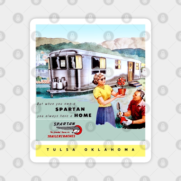 Spartan Trailer Coaches Magnet by Midcenturydave