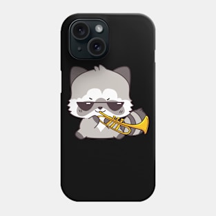 Musical Raccoon Playing On Saxophone Phone Case