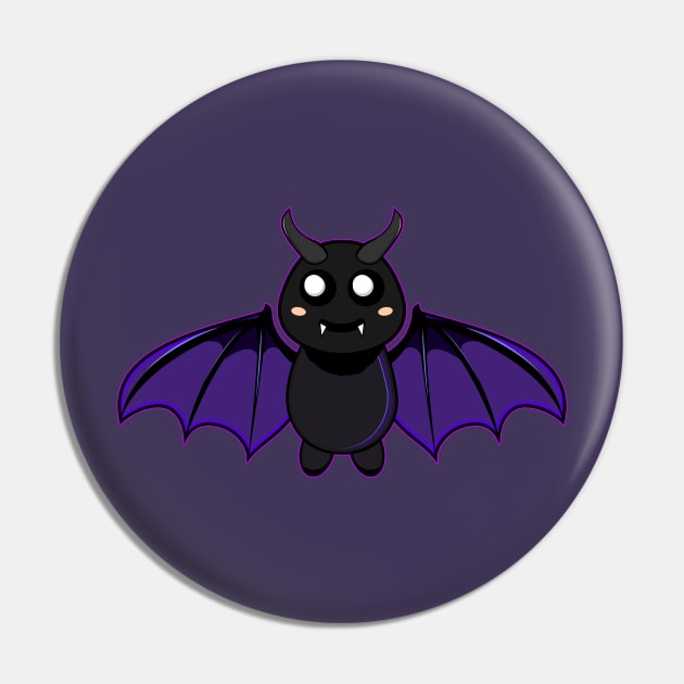 Cute Flying Vampire Bat Pin by JaussZ