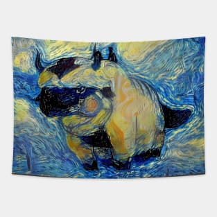 Appa in Flight Avatar the Last Airbender Starry Night Tapestry