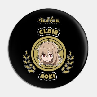 GLEIPNIR: CLAIR AOKI CHIBI (BLACK) Pin