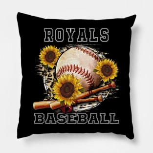 Awesome Baseball Name Royals Proud Team Flowers Pillow