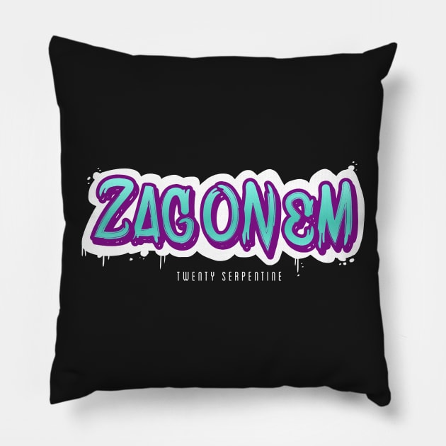 Zag On Em Pillow by austindlight