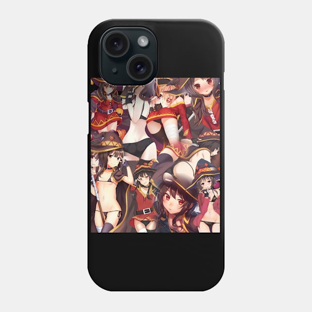 Megumin Collage Phone Case by AllWellia