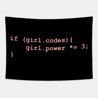 Girls Who Code Have More Girl Power Tapestry