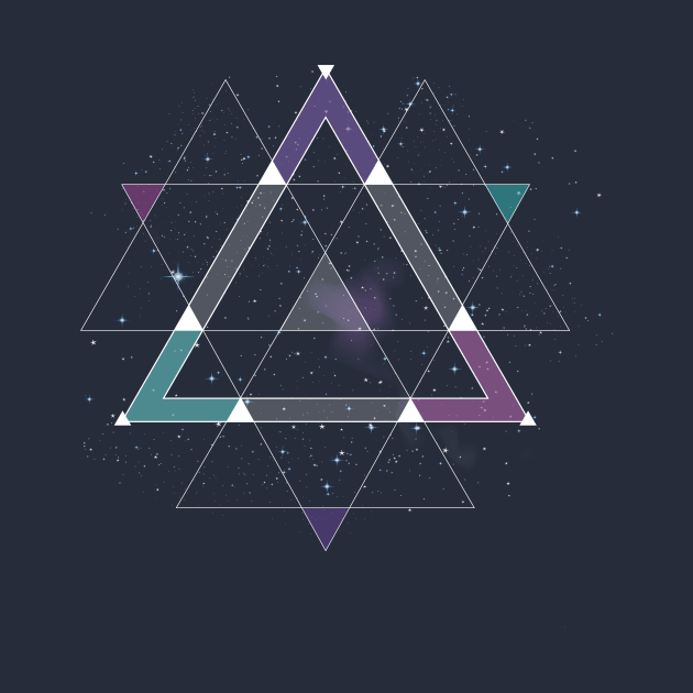 Geometric Space Graphic by LR_Collections