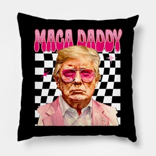 Funny Trump Pink Maga Daddy Trump 2024 Pillow