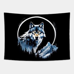 Wolf Art Nature Lover Fantasy Tapestry