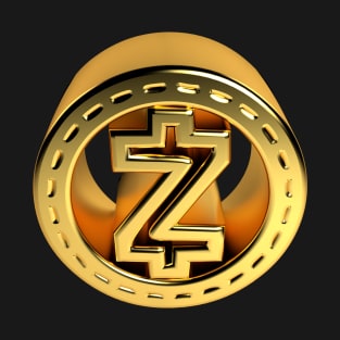 3D Zcash - Gold T-Shirt