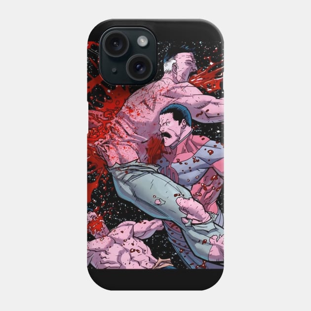 omni man battle space Phone Case by super villain