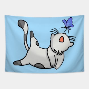 Cat and Butterfly Tapestry