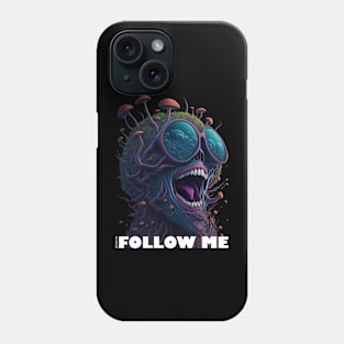 Techno T-Shirt - Follow Me - Catsondrugs.com - Techno, rave, edm, festival, techno, trippy, music, 90s rave, psychedelic, party, trance, rave music, rave krispies, rave flyer T-Shirt T-Shirt T-Shirt Phone Case