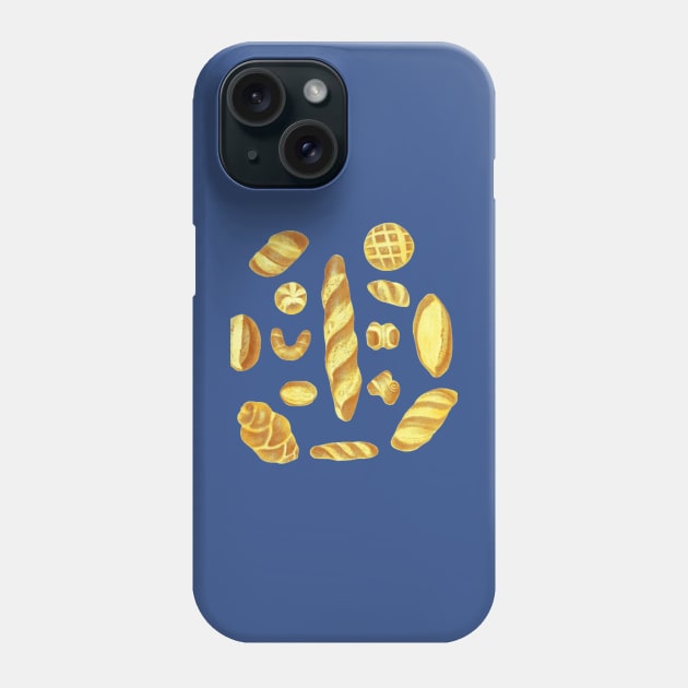 Bread Symphony Tee Daily Bread Loaf Lovers Phone Case by TV Dinners