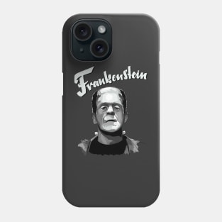 Frankenstein Illustration with title by Leni Nix Phone Case
