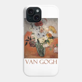 Roses and Anemones by Vincent van Gogh Phone Case