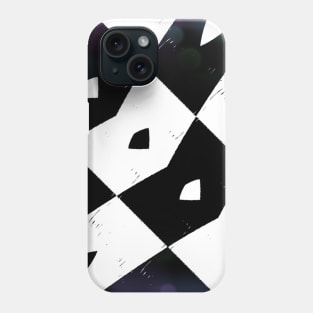 Black Abstract Contemporary Print Phone Case