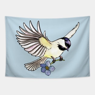 Chickadee Tapestry