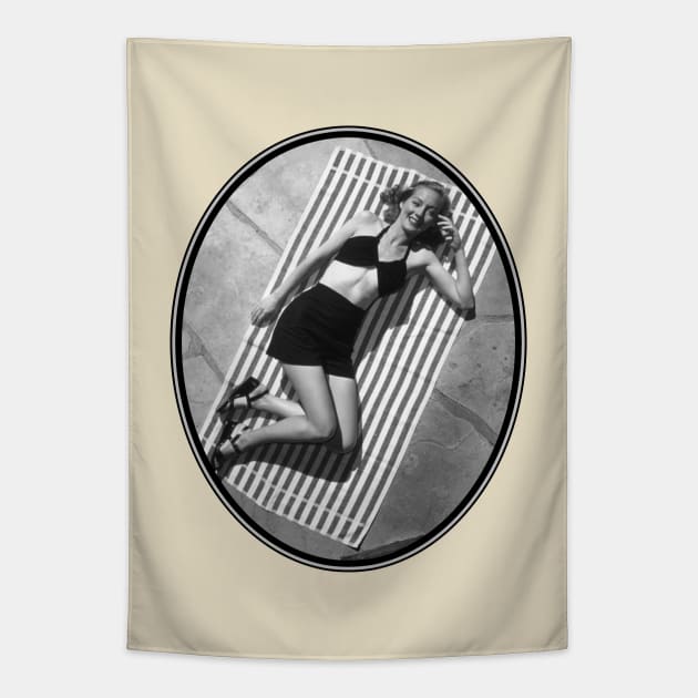 Evelyn Keyes: Swimsuit Special Tapestry by Noir-N-More