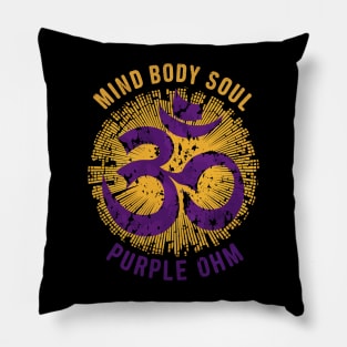 Purple Ohm Mind Body Soul Pillow