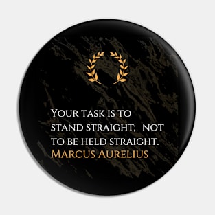 Marcus Aurelius's Charge: Embracing Personal Responsibility Pin