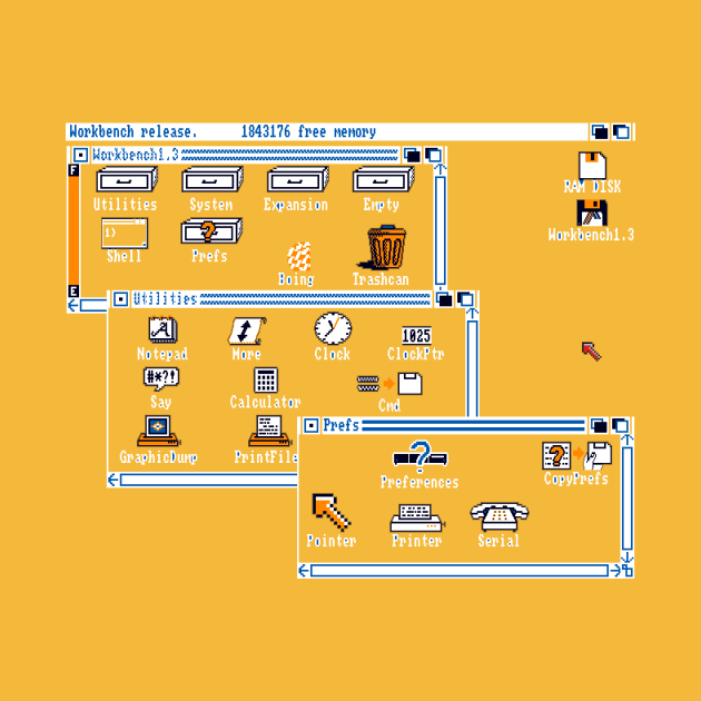 Amiga Workbench 1.3 by amigatees