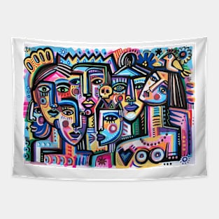 Faces Tapestry