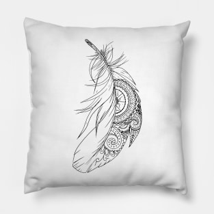 floating feather Pillow