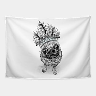 Indian Pug Tapestry