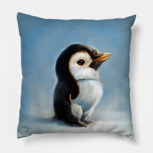Serious Penguin Pillow