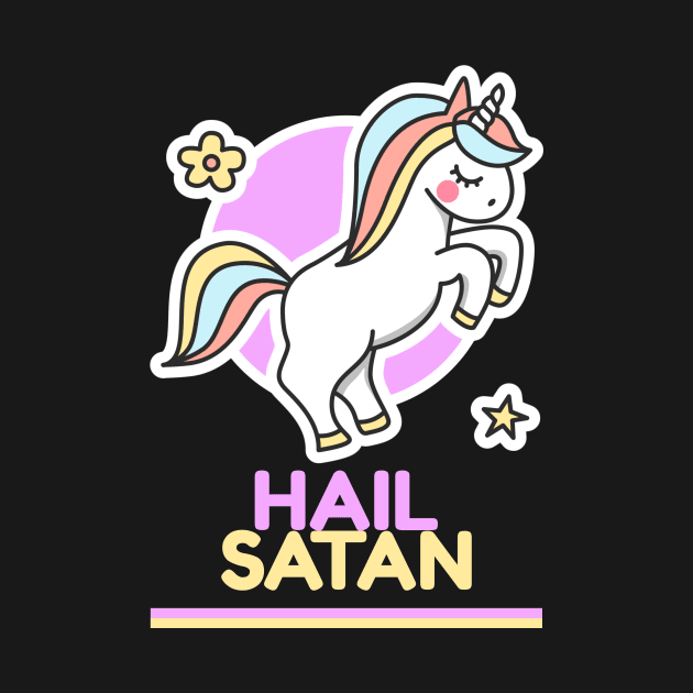 Cute Satanic Unicorn by artpirate