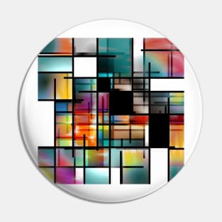 Modern Art Abstract Pin