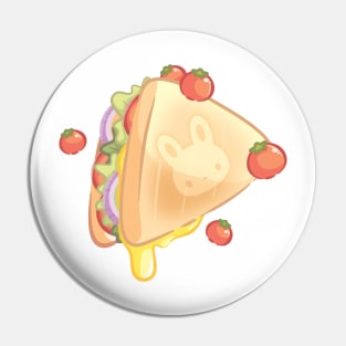 Cute Bunny Toast Sandwich Pin