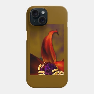 Lily and blackberries Phone Case