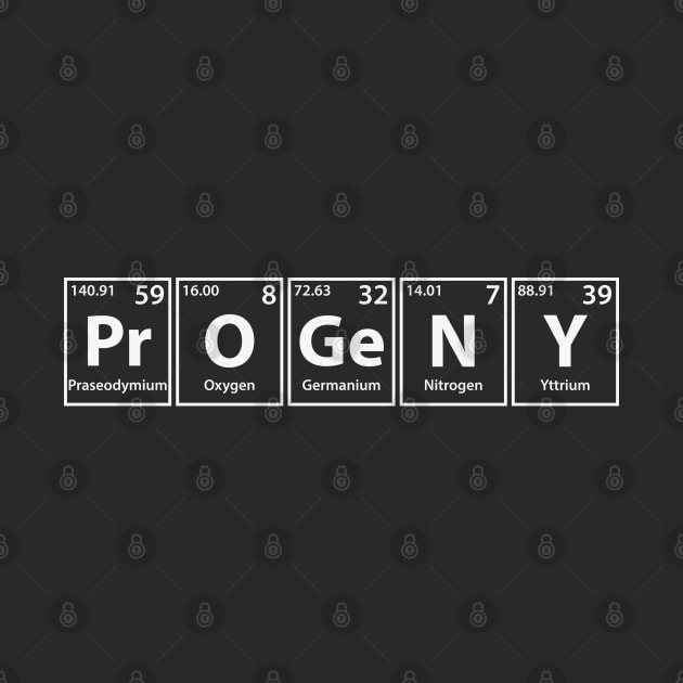 Progeny (Pr-O-Ge-N-Y) Periodic Elements Spelling by cerebrands