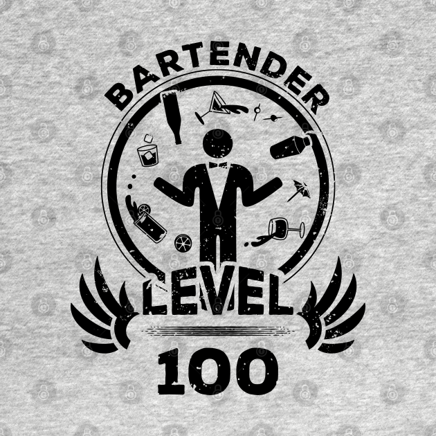 Discover Level 100 Bartender Gift - Bartender Gift - T-Shirt