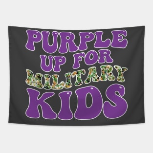 Month of the Military Child Purple Up for Military Kids Tapestry