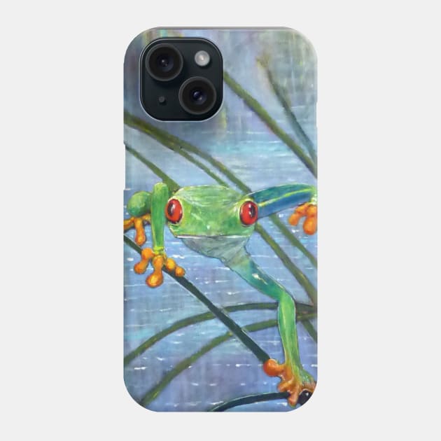 Reed frog Phone Case by AmyKalish