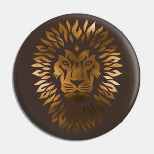 Vintage Gold Lion Pin