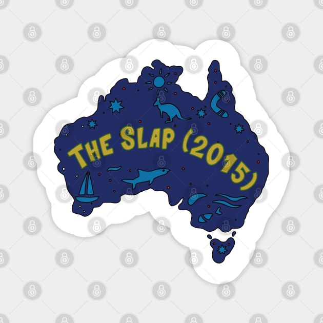 AUSSIE MAP THE SLAP Magnet by elsa-HD