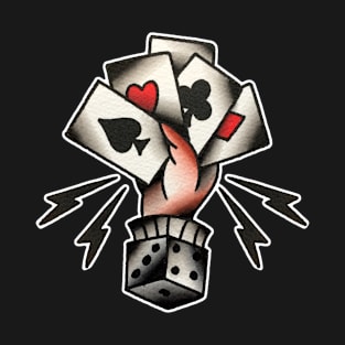 Hand of Aces Tattoo Design T-Shirt