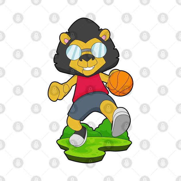 Lion Basketball player Basketball by Markus Schnabel