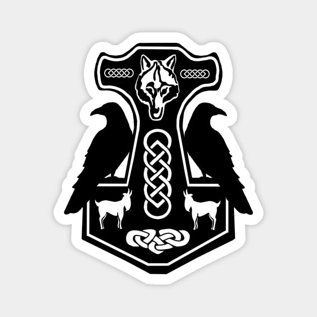 Norse Thor's Hammer Magnet by imphavok