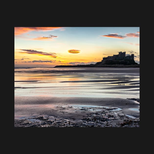 Bamburgh Castle Sunrise by Reg-K-Atkinson