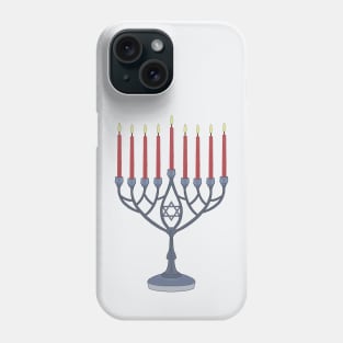 Holiday of Hanukkah Menorah Chanukiah Jewish Phone Case