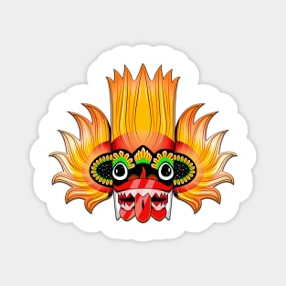 Traditional face mask design Magnet