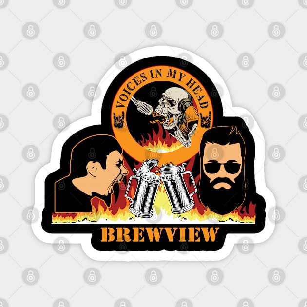 BrewView TShirt Magnet by VIMH