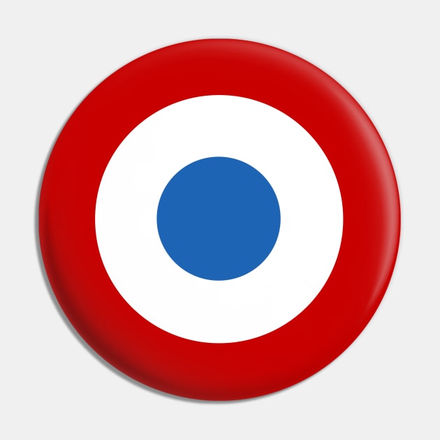 French Air Force Roundel Pin by Lyvershop