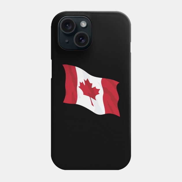 Canada Waving Flag Illustration Phone Case by hobrath