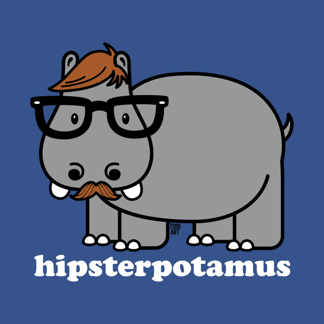 HIPSTERPOTAMUS by toddgoldmanart