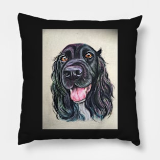 Black Cocker Spaniel Pillow